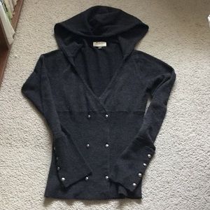 Anthropologie Hoodie Cardigan by Laureate Lane